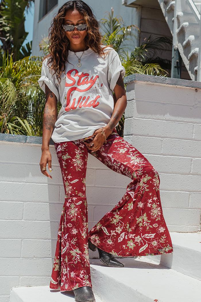 Sunset Rose Floral Bells - Life Clothing Co