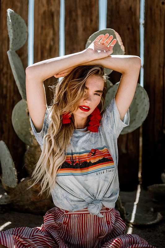 Good Times Desert Tie Dye Tee