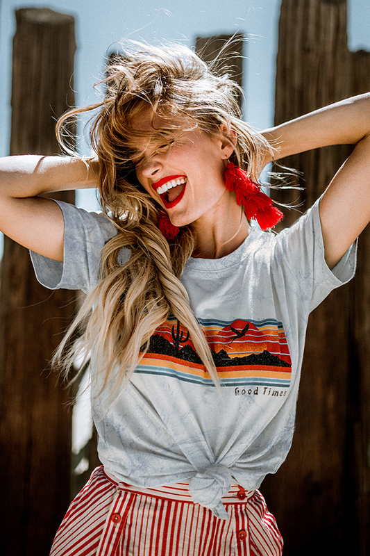 Good Times Desert Tie Dye Tee