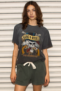 Guns N Roses Los Angeles Top Hat Skull Tee