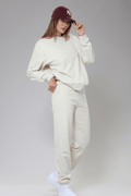 Honey Mid-Rise Oversized Joggers - Life Clothing Co