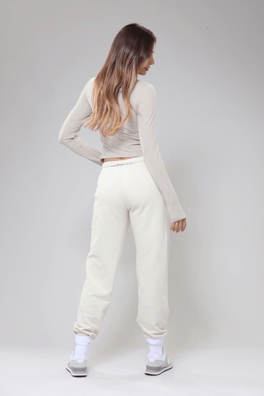 Honey Mid-Rise Oversized Joggers - Life Clothing Co