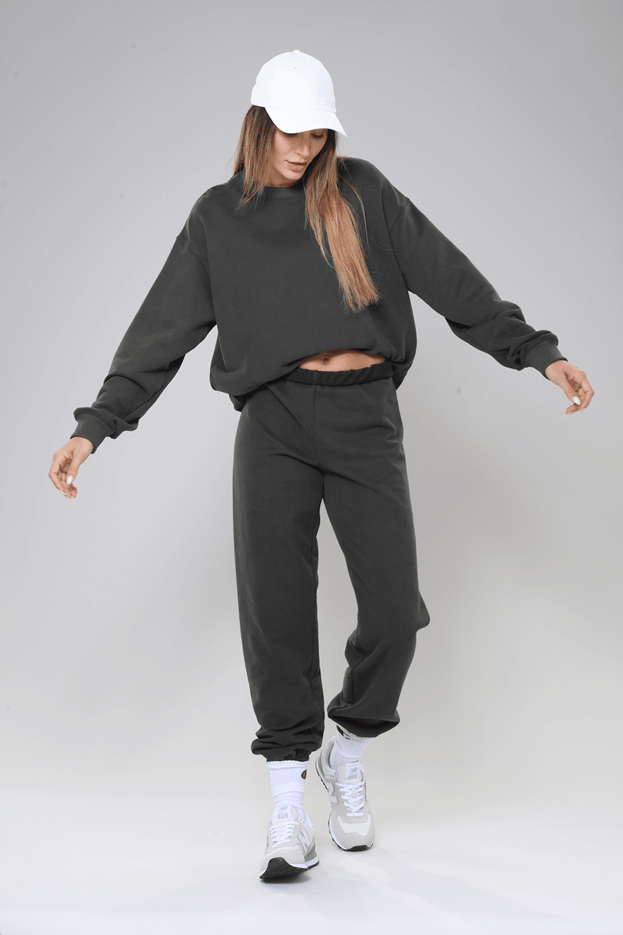 Honey Mid-Rise Oversized Joggers - Life Clothing Co