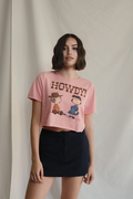 Howdy Peanuts Crop Tee
