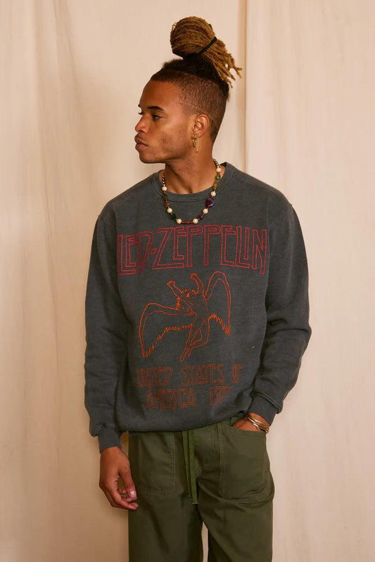 Led Zeppelin USA 1977 Men's Sweatshirt - Life Clothing Co