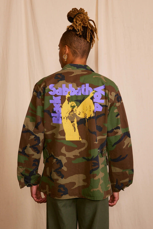Black Sabbath Authentic Vintage Men's Camo Jacket - Life Clothing Co
