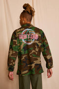 Pink Floyd Dark Side of the Moon Authentic Vintage Men's Camo Jacket