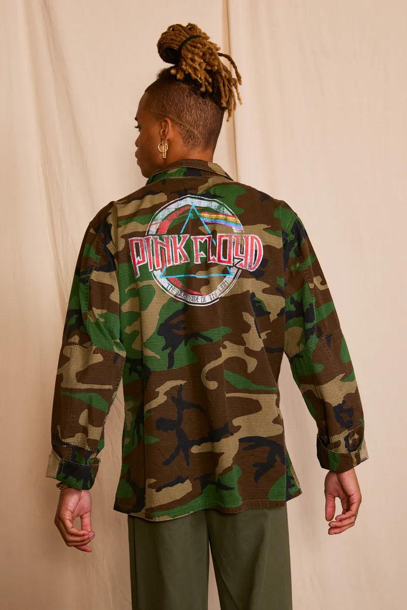 Pink Floyd Dark Side of the Moon Authentic Vintage Men's Camo Jacket