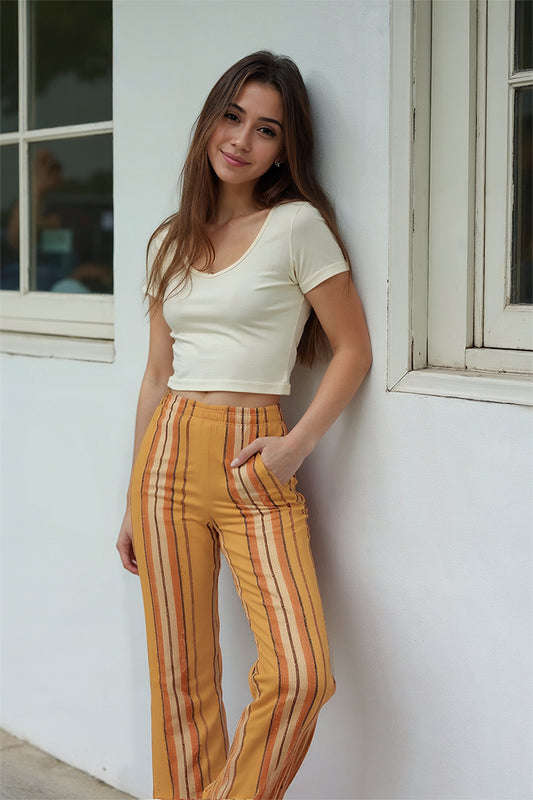 Kira Stripe Wide Leg
