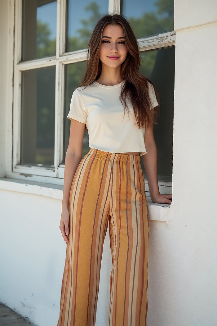 Kira Stripe Wide Leg