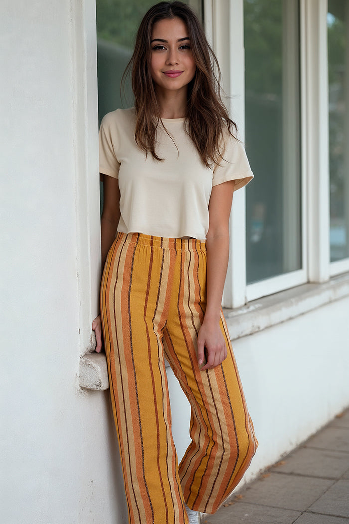 Kira Stripe Wide Leg