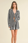 Leah Striped Knit Shirt