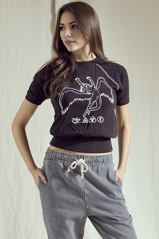 Black Led Zeppelin Icarus Raglan