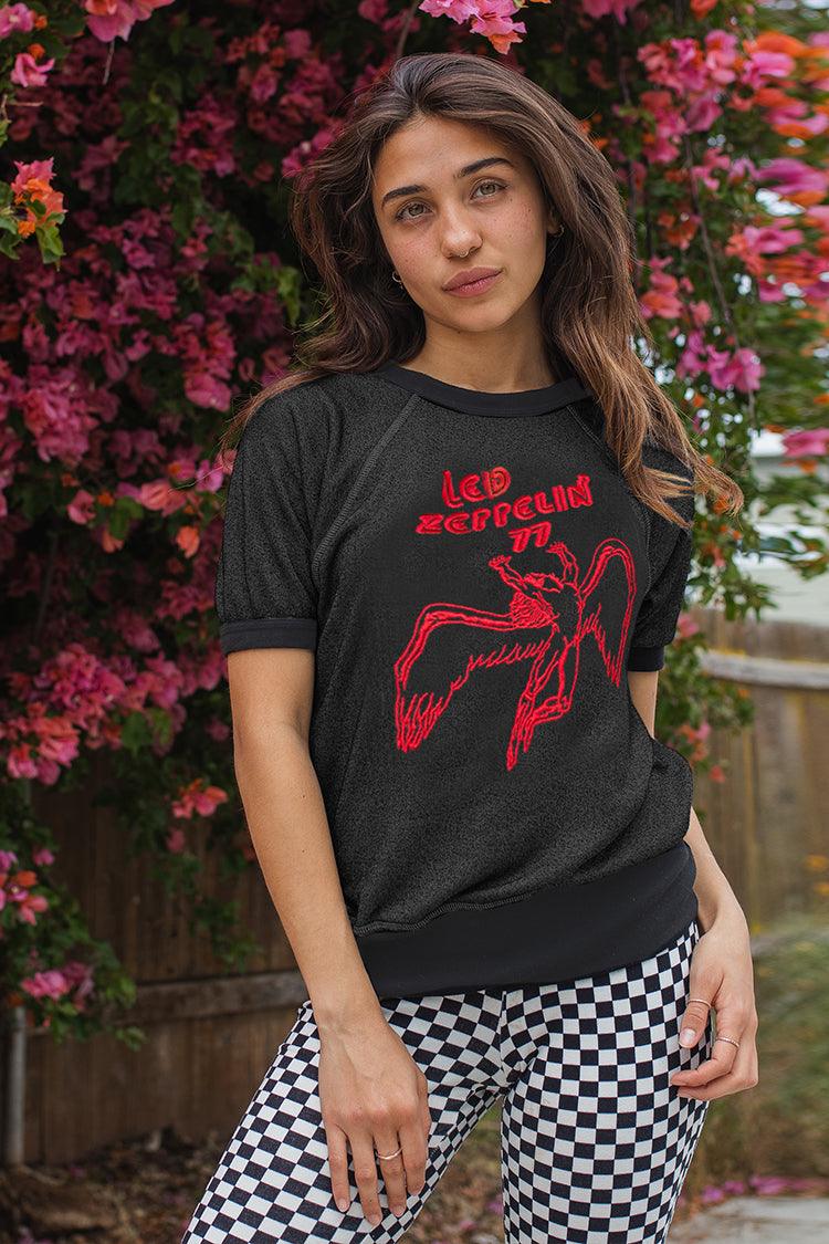 Led Zeppelin '77 Terry Raglan Tee - Life Clothing Co
