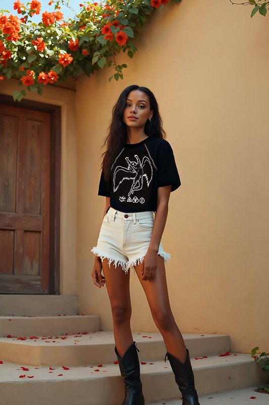 Black Led Zeppelin Icarus Raglan