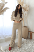 Sand Megan Flare Pant - Life Clothing Co