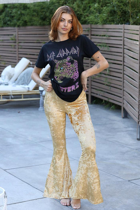 Mel Camel Velvet Bells - Life Clothing Co