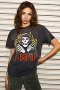 Misfits Flame Skull Tee