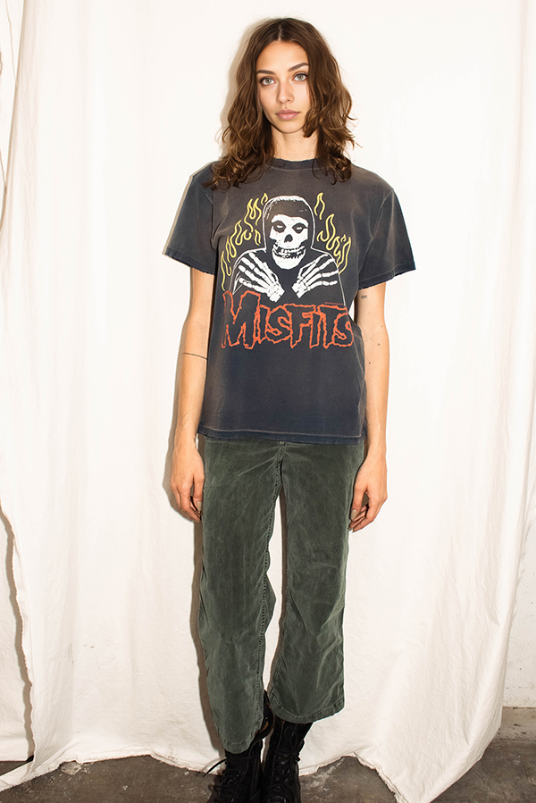 Misfits Flame Skull Tee