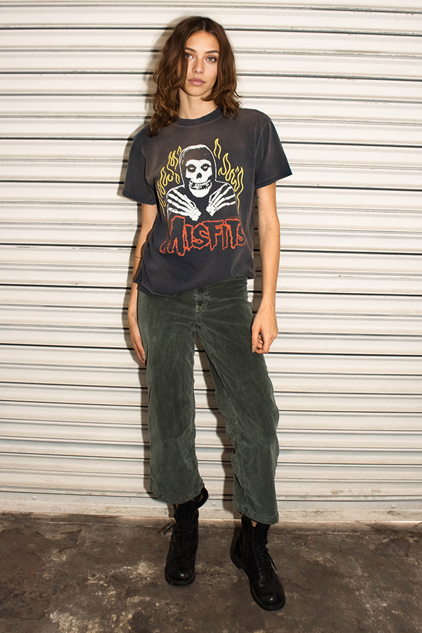 Misfits Flame Skull Tee