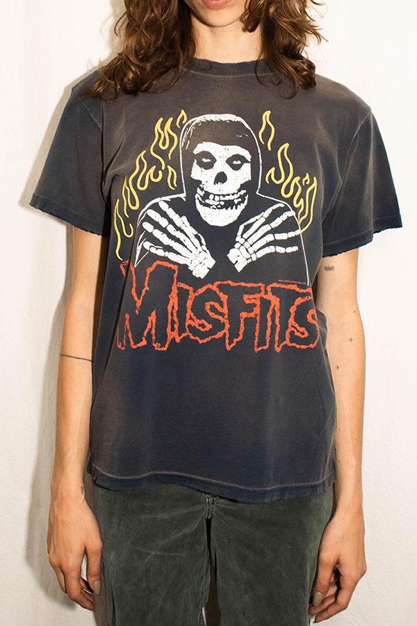 Misfits Flame Skull Tee