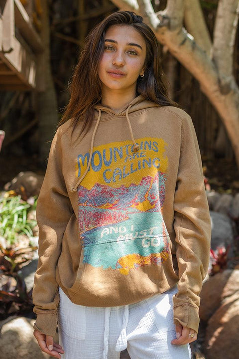 Mountains Calling Vintage Hoodie - Life Clothing Co