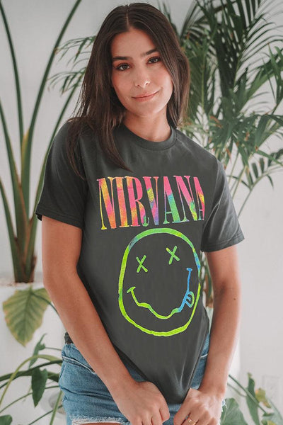 Nirvana Happy Smile Vintage Tee - Life Clothing Co