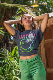 Nirvana Happy Smile Vintage Tee - Life Clothing Co