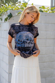 Palm Tree Moon Cloud Tee