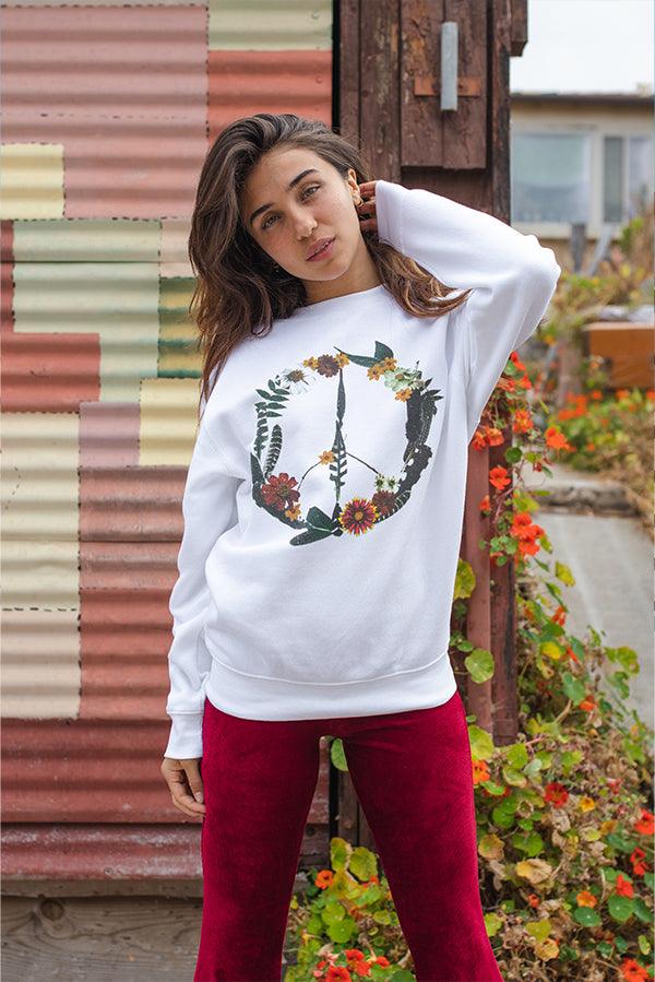 Peace Flower Rexford Sweater - Life Clothing Co