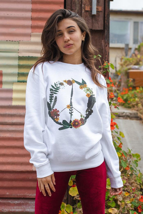 Peace Flower Rexford Sweater - Life Clothing Co
