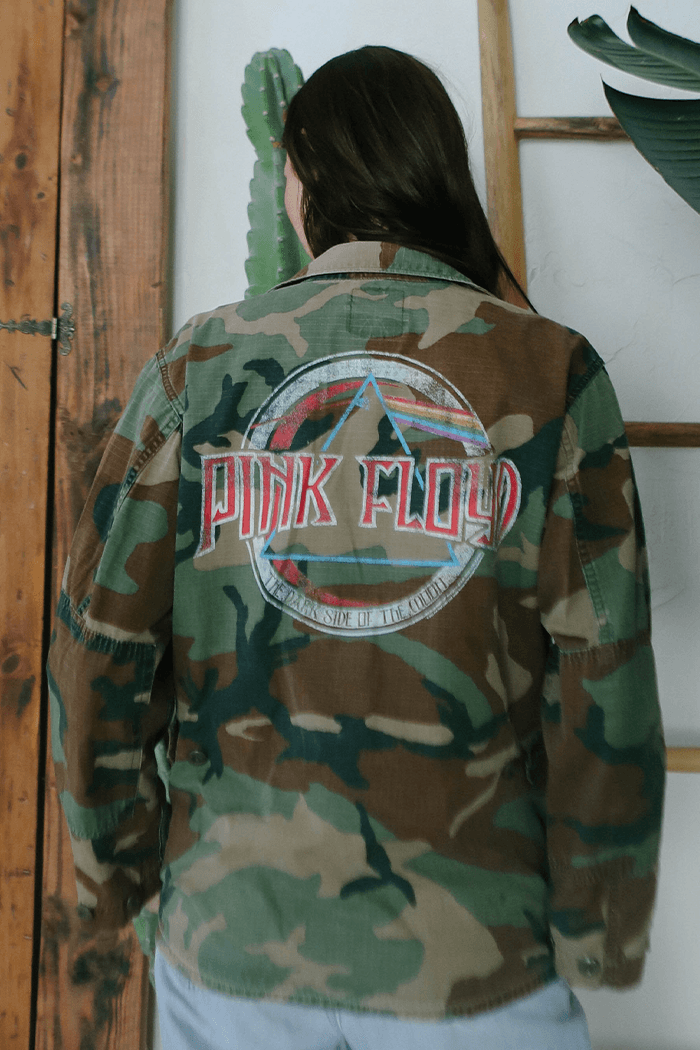 Pin kFloyd Authentic Vintage Camo Army Jacket