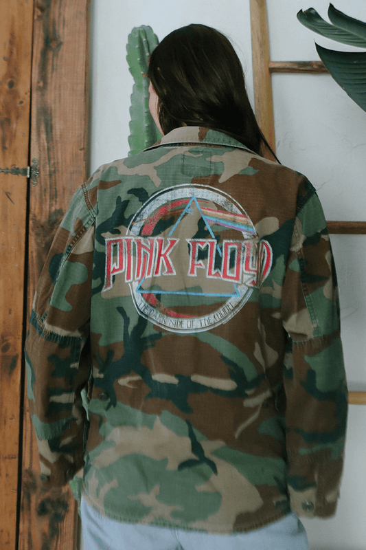 Pin kFloyd Authentic Vintage Camo Army Jacket - Life Clothing Co