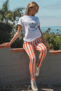 Red Trousdale Striped Pant - Life Clothing Co