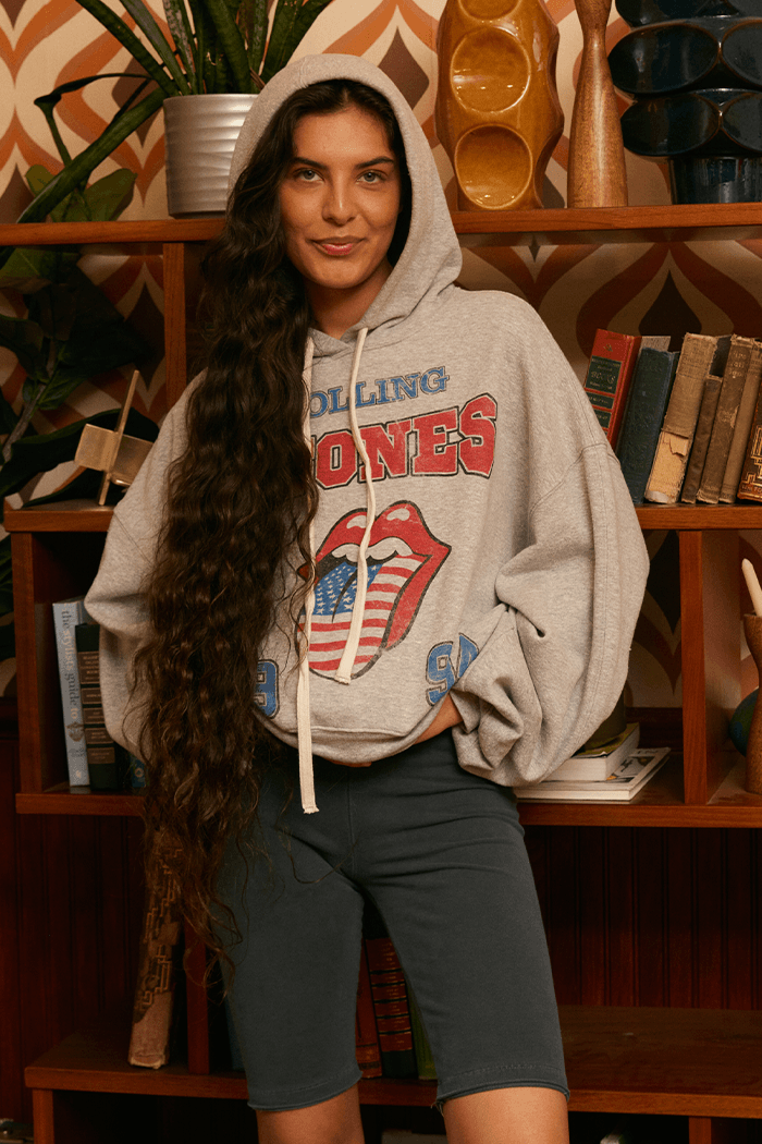 Rolling Stones 94' Boxy Hoodie - Life Clothing Co