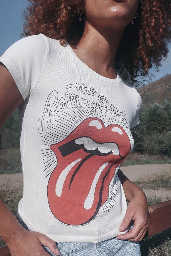 Rolling Stones Ruby Tuesday Baby Tee - Life Clothing Co