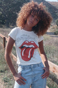 Rolling Stones Ruby Tuesday Baby Tee - Life Clothing Co
