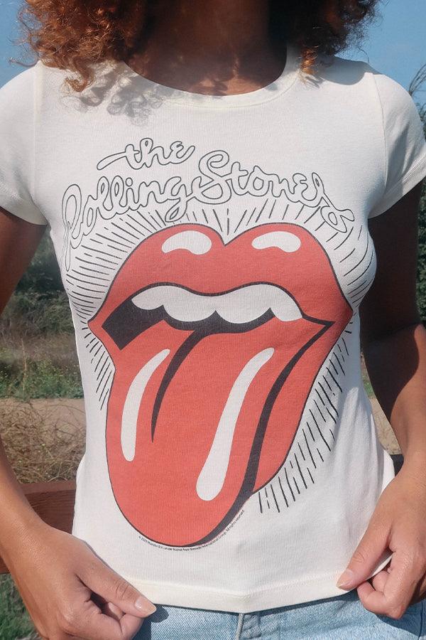 Rolling Stones Ruby Tuesday Baby Tee - Life Clothing Co