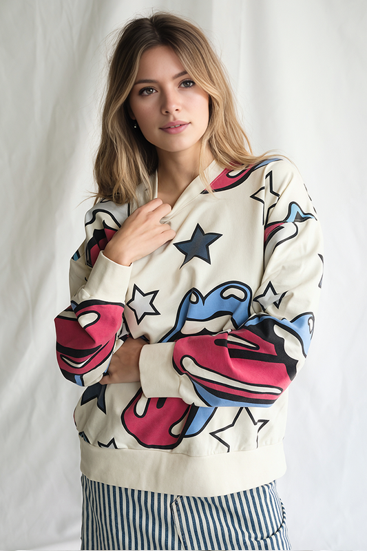 Rolling Stones Star & Tongue Sweatshirt