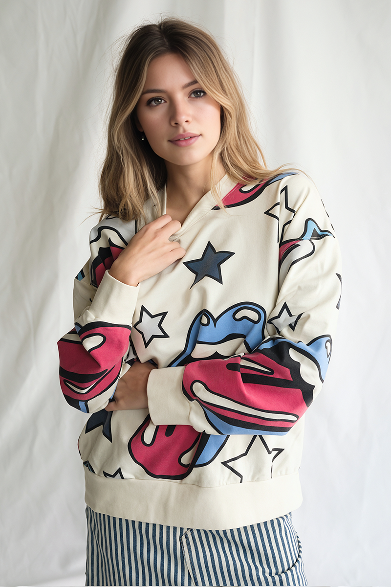 Rolling Stones Star & Tongue Sweatshirt