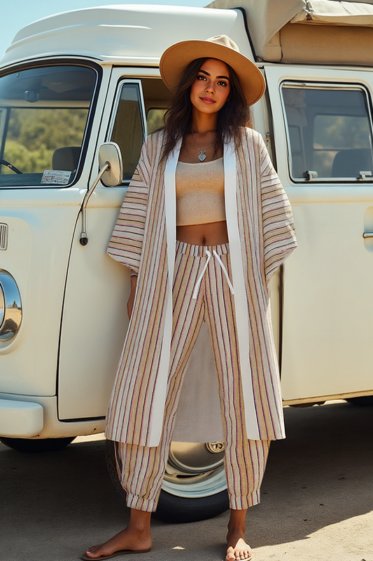 Santa Fe Stripe Kimono