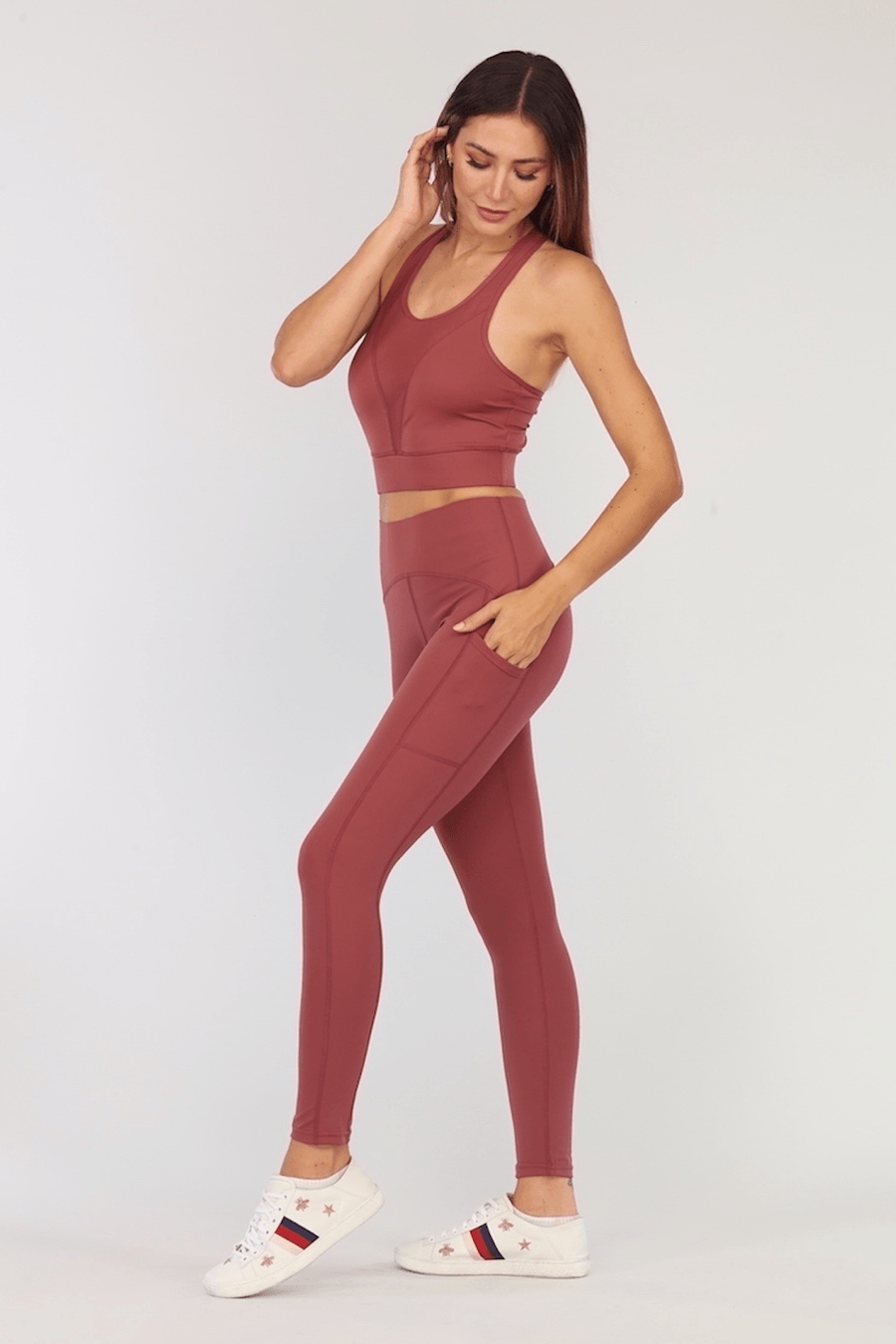 Skies High-Waisted Leggings - Life Clothing Co