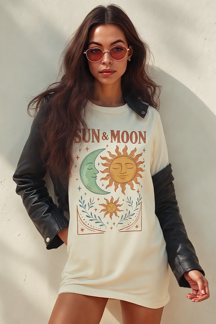 Sun & Moon Oversized Tee