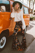 Sunset Black Floral Bells