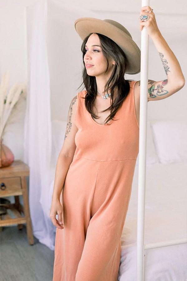 Red Sunset Jumpsuit - Life Clothing Co