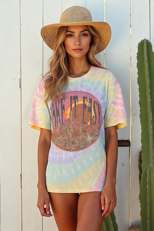 Take It Easy Tie-Dye Tee