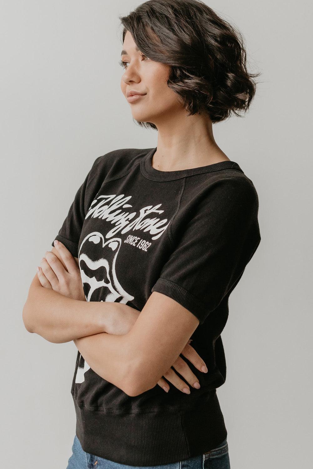 Rolling Stones Black Raglan Tee - Life Clothing Co