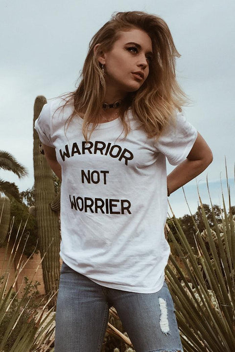 Warrior Not Worrier Sierra Tee - Life Clothing Co