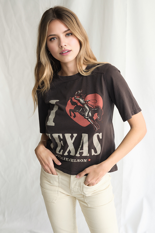 Willie Nelson I Love Texas Tee