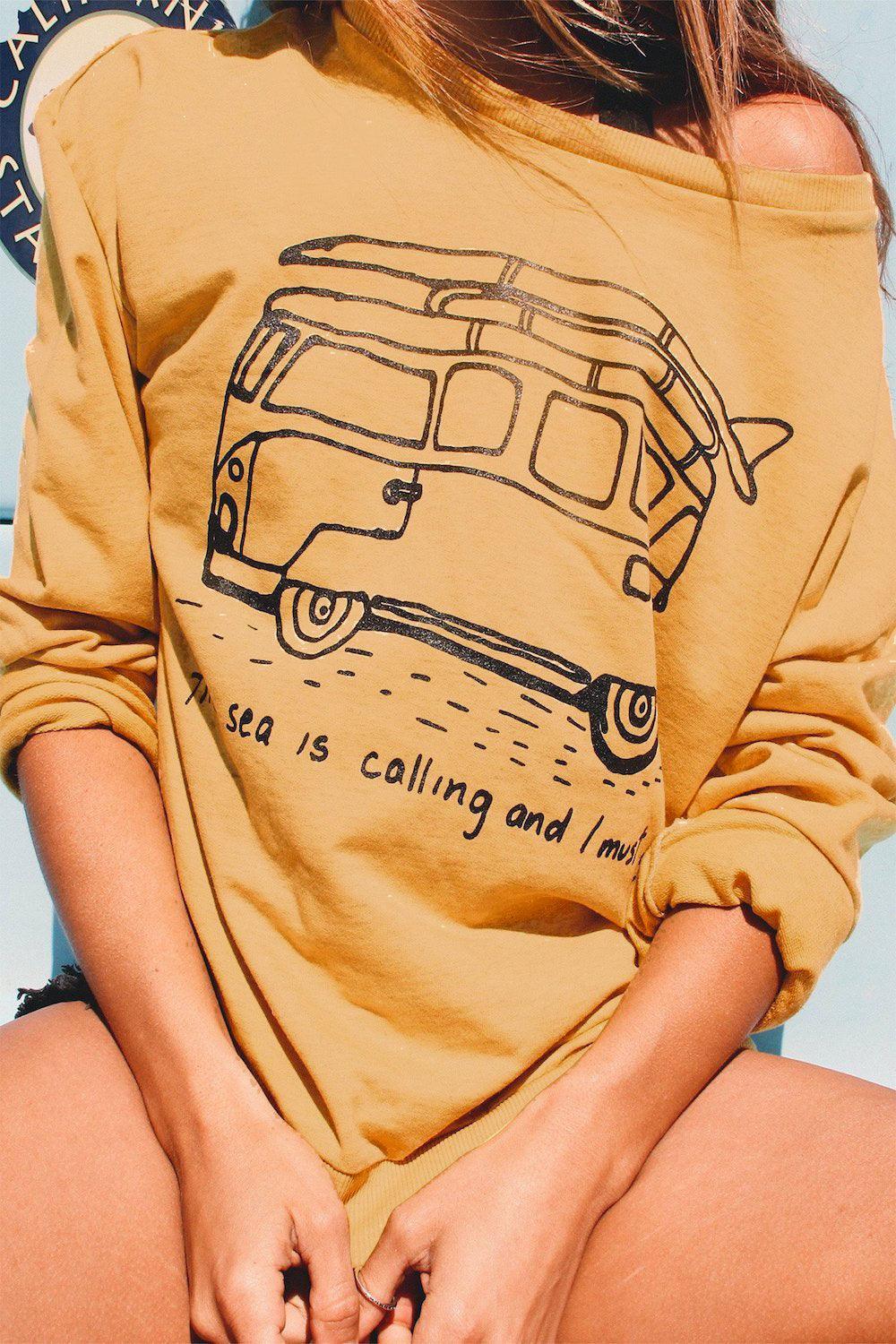 The Sea Is Calling Crewneck Sweatshirt - Life Clothing Co